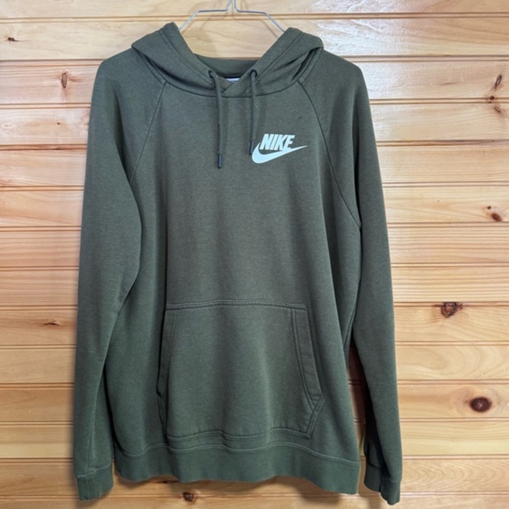 Nike Men's Forest Green Hoodie Medium